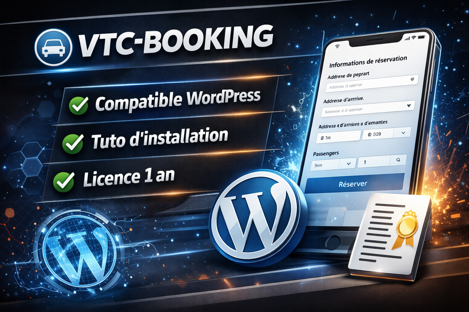 extension réservation vtc VTC-Booking