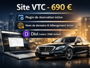 Offre création de site internet VTC à 690€
