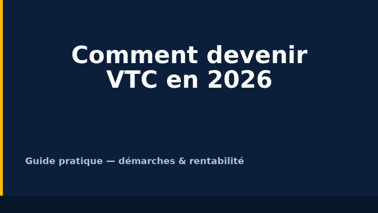 Comment devenir VTC en 2026