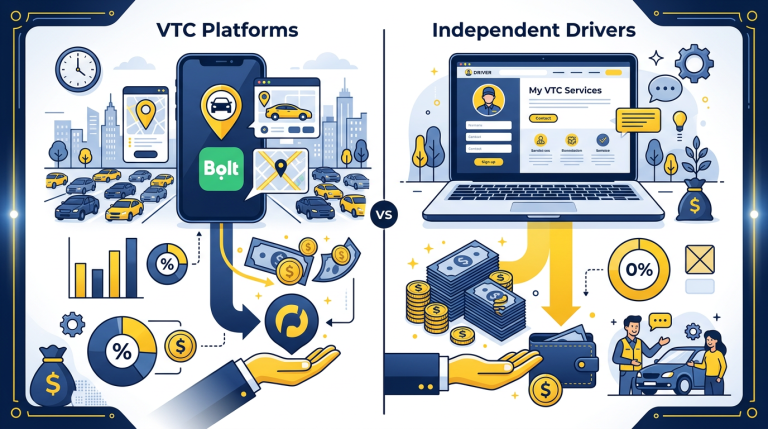 VTC Booking vs plateformes : comparatif pour chauffeurs